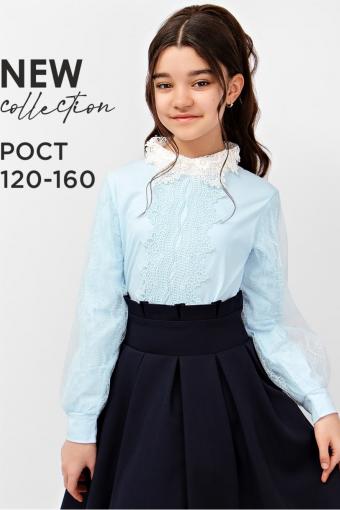 Блузка для девочки SP6545 (Голубой) - Лазар-Текс