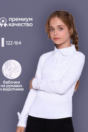 Блузка для девочки Севиль 13284 (Белый) - Лазар-Текс