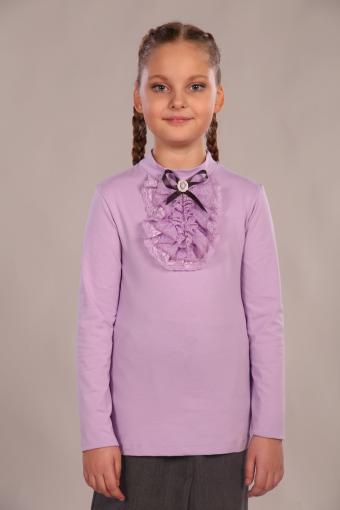 Блузка для девочки Лилия 13156 (Светло-сиреневый) - Лазар-Текс