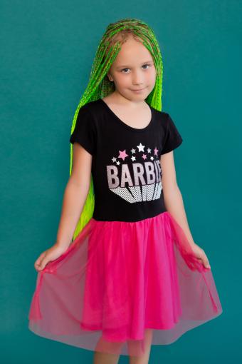Платье 22764 Barbie кор. рукав (Фуксия) - Лазар-Текс