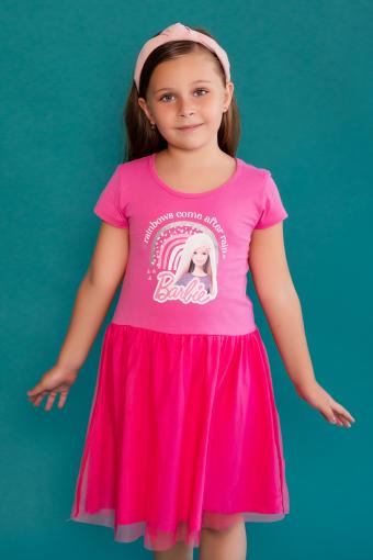 Платье 22763 Barbie кор. рукав (Розовый) - Лазар-Текс