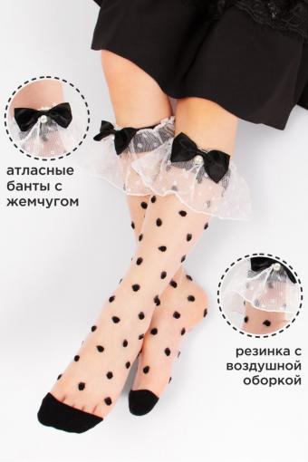 Носки капроновые для девочки SP906 (Черный) (Фото 2)