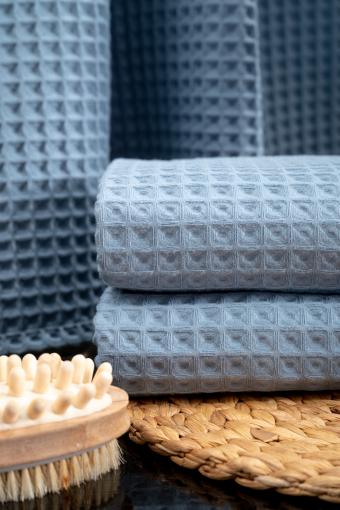 Полотенце для ванной Бохо (Серо-голубой) (Фото 2)