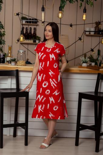 Платье 8227 (Красный) - Лазар-Текс