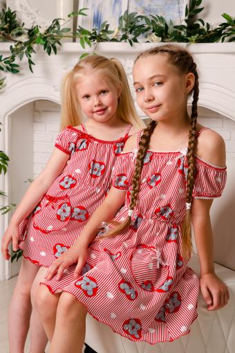 Платье 5119 детское (Красный) - Лазар-Текс