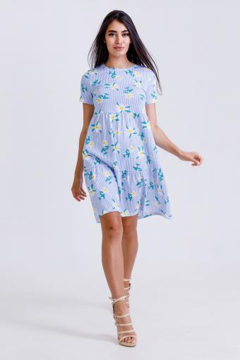 Платье 50517 (Голубой) - Лазар-Текс