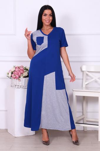Платье 35203 (Синий) - Лазар-Текс