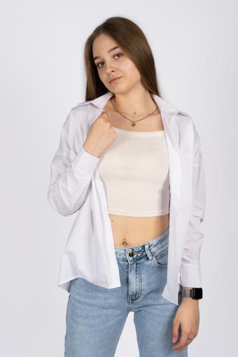Джемпер (рубашка) женский 6359 (Белый) - Лазар-Текс