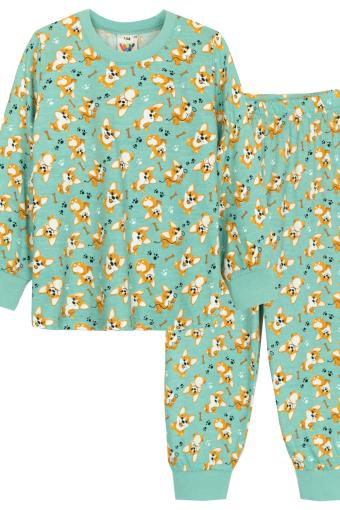 Пижама детская 91223 (Пастельно-бирюзовый корги) (Фото 2)