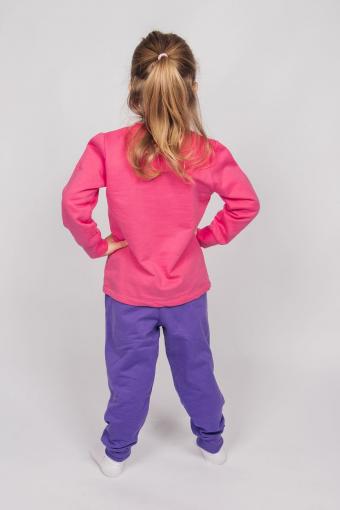 Пижама для девочки 91224 (Розовый/васильковый) (Фото 2)