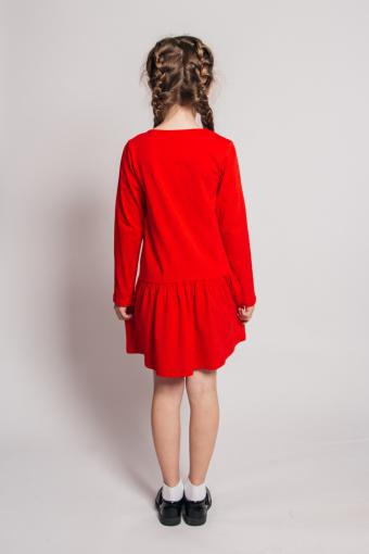 Платье для девочки 81211 (Красный) (Фото 2)