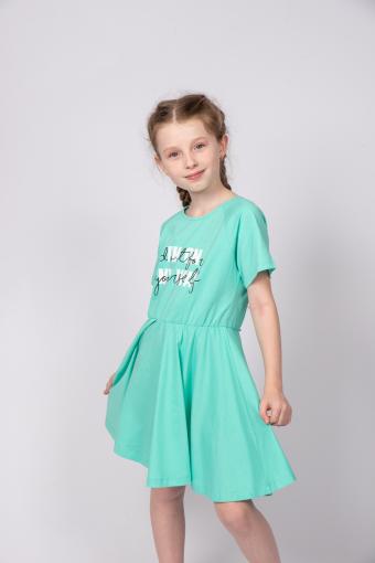 Платье для девочки 81228 (Ментол) - Лазар-Текс