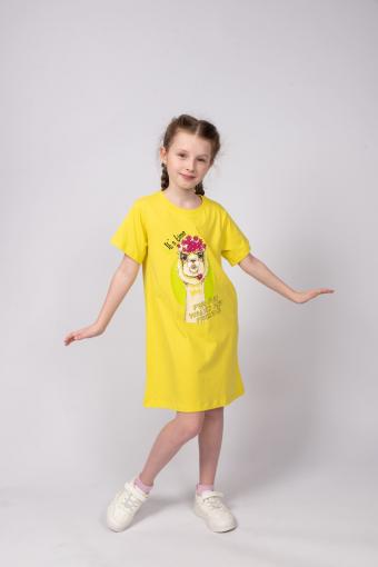 Платье для девочки 81226 (Желтый) - Лазар-Текс