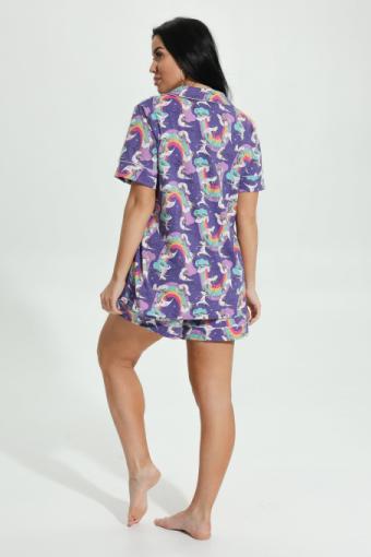 Пижама "Нимфа" (фиолетовый) (Фото 2)