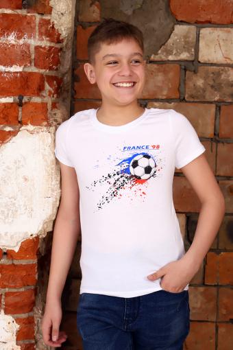 Футболка 15002 детская (Белый) - Лазар-Текс