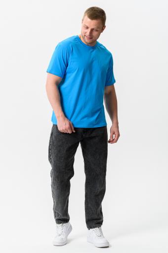 Набор 8471 футболка мужская (в упак. 3 шт) (Черный, электрик, ментол) (Фото 2)