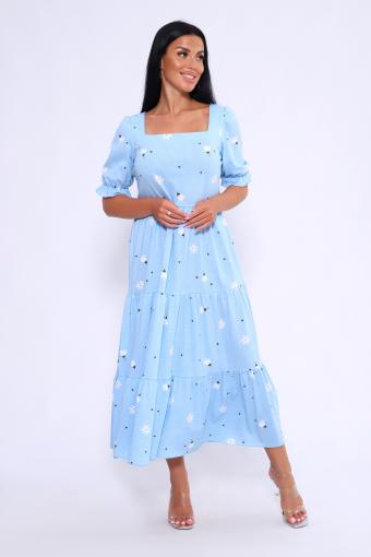Платье 71123 (Голубой) - Лазар-Текс