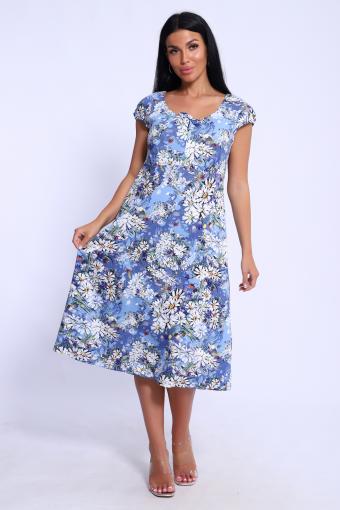 Платье 71126 (Голубой) - Лазар-Текс