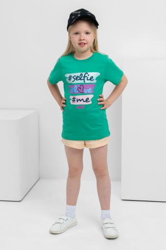 футболка детская с принтом 7448 (Зеленый) (Фото 2)