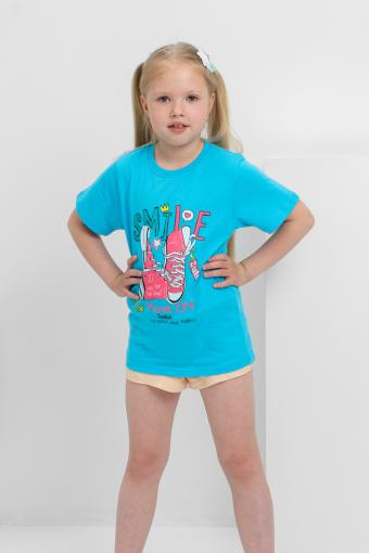 футболка детская с принтом 7448 (Голубой) (Фото 2)