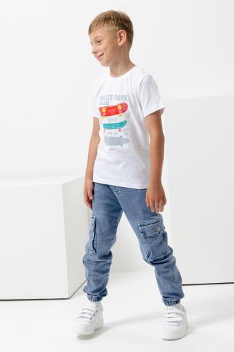 футболка детская с принтом 7444 (Белый) (Фото 2)