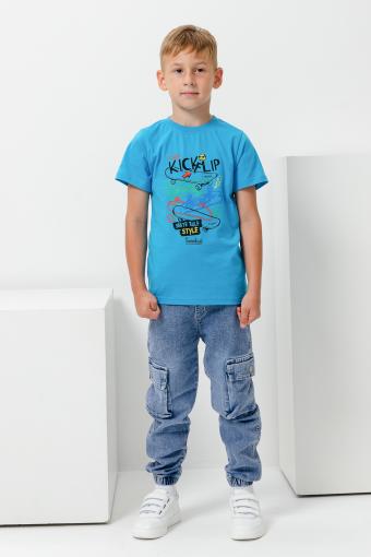 футболка детская с принтом 7444 (Бирюза) (Фото 2)