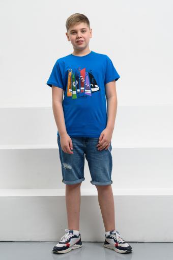 футболка детская с принтом 7445 (Синий) (Фото 2)