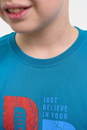 футболка детская с принтом 7445 (Морская волна ярк.) (Фото 2)