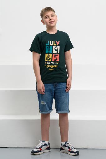 футболка детская с принтом 7445 (Изумруд) (Фото 2)