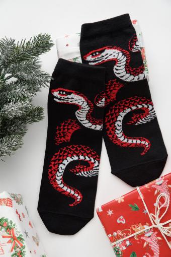 Носки мужские Змей комплект 1 пара (Красный) - Лазар-Текс