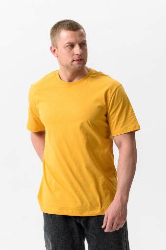 Набор 8471 футболка мужская (в упак. 3 шт) (Горчичный, коричневый, индиго) - Лазар-Текс