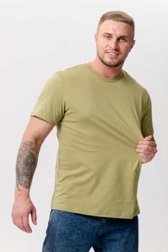 Набор 8471 футболка мужская (в упак. 3 шт) (Олива, горчиный, зеленый) (Фото 2)