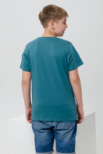 футболка детская с принтом 7446 (Бирюза бледная) (Фото 2)