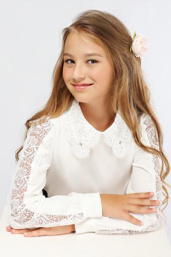 Блузка для девочки трикотажная SP6785 (Кремовый) - Лазар-Текс